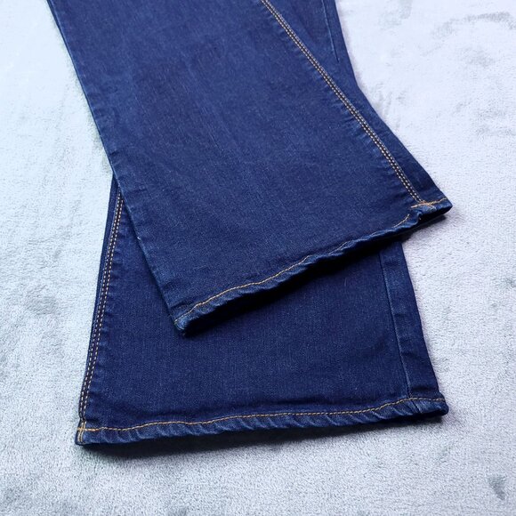 Old Navy Womens The Rockstar Bootcut Jeans 14 High Rise Dark Wash Stretch - Picture 6 of 9